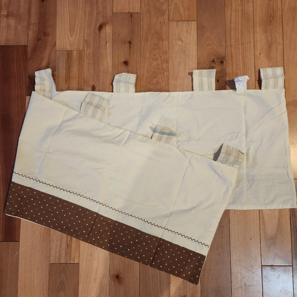 Disney Baby Bee Curtain Valance 58x14 Neutral Nursery Window Panel